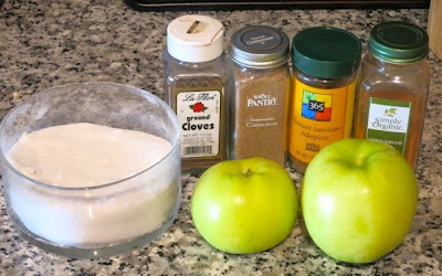 Американские овсяные блинчики с яблочным топпингом