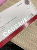 foto clear cadeaubon gedrukt met clear toner