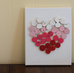 valentine canvas diy decor easy valentines decoration glue
