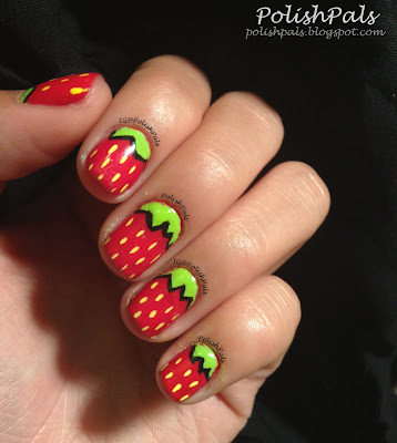 Strawberry Nail Art Tutorial