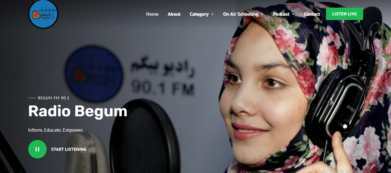 R A D I O A C T I V I T Y Radio Begum the voice of Afghanistan's women