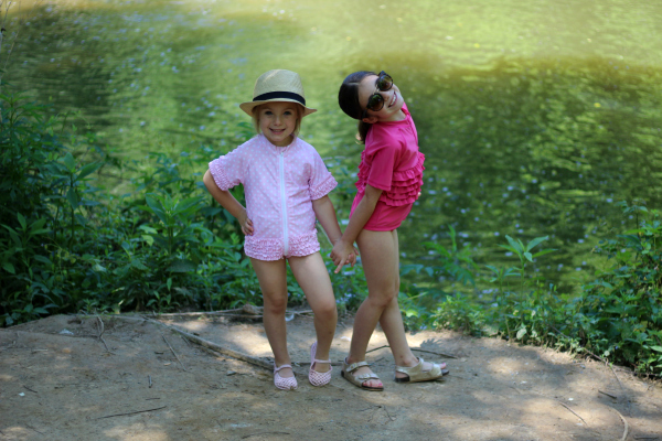 swimzip, sun protective swimwear, mom blogger, style on a budget, summer style