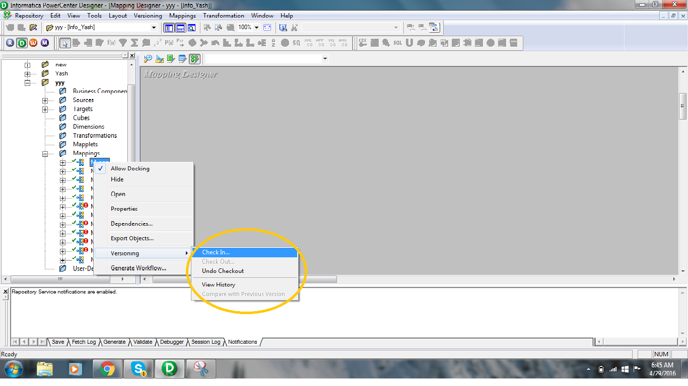 Version Control in Informatica - informaticapoints