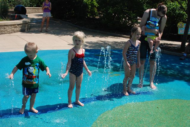 kids having water fun...