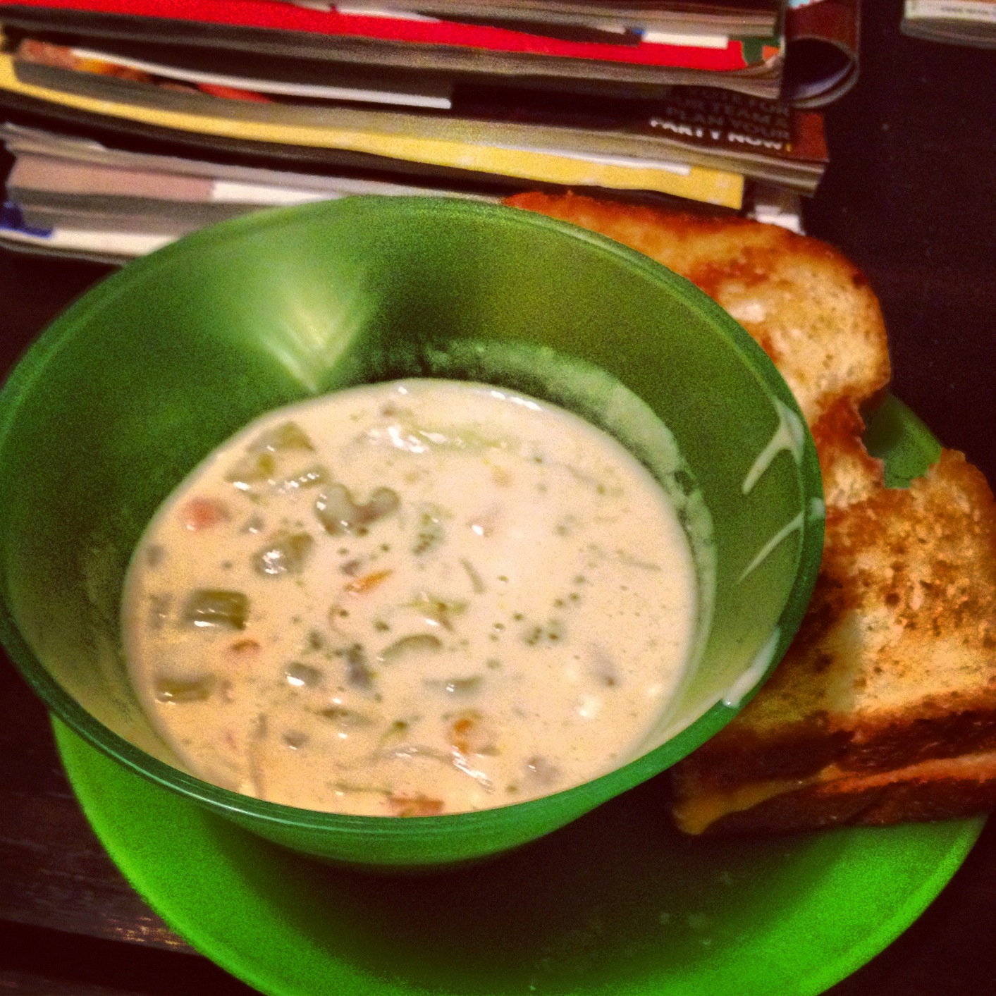 Two Cooks, One Kitchen Leftover Veggie Tray to Creamy Veggie Soup