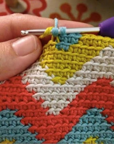 Punto Tapestry en crochet (video)