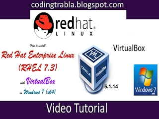 How to install Red Hat Enterprise Linux ( RHEL 7.3 )  with VirtualBox on Windows 7