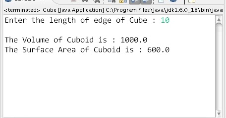 How to calculate Volume and Surface Area of Cube in Java ? | Learn Java ...