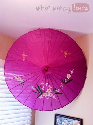 Crafts, & Inspiration Blog | What Mandy Tip #10: Hang Parasol In A (August Kitchen Theme)