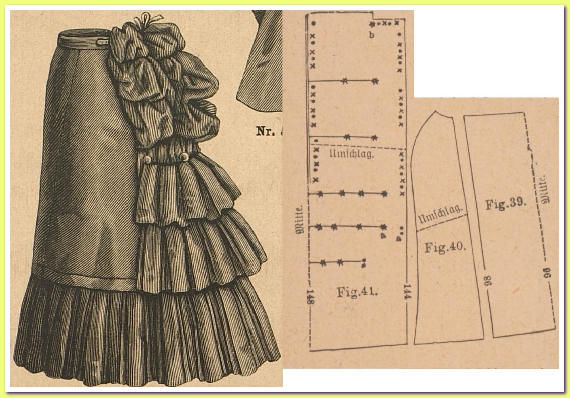 1885-7 года юбка