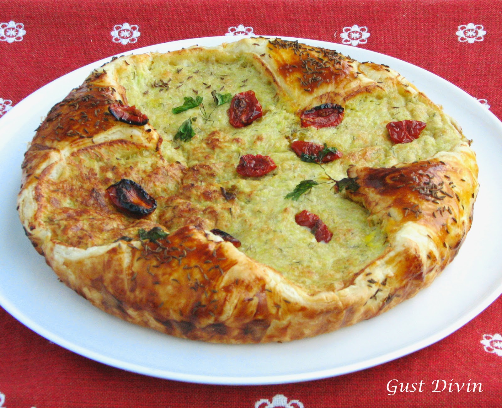 Placinta cu dovlecei si parmezan