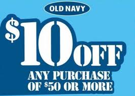 Frugal Mom and Wife: Hot Coupon: $10 off $50 at OLD NAVY!