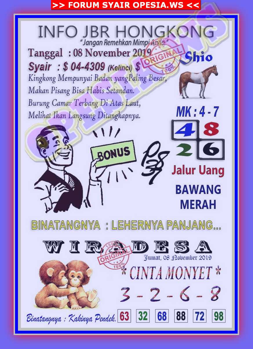 ࿖ Syair hk opesia ws 8 november 2021 