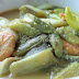 Gulai Udang Dengan Batang Keladi Stail Kelantan