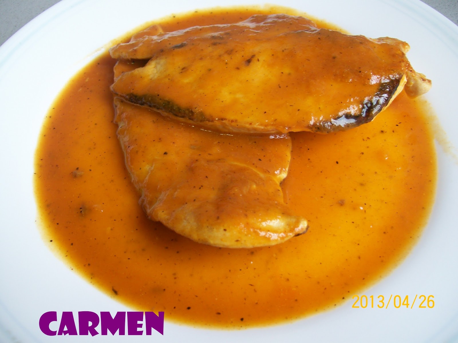 Receta Filetes De Pollo En Salsa De Cebolla - Varios de Pollo