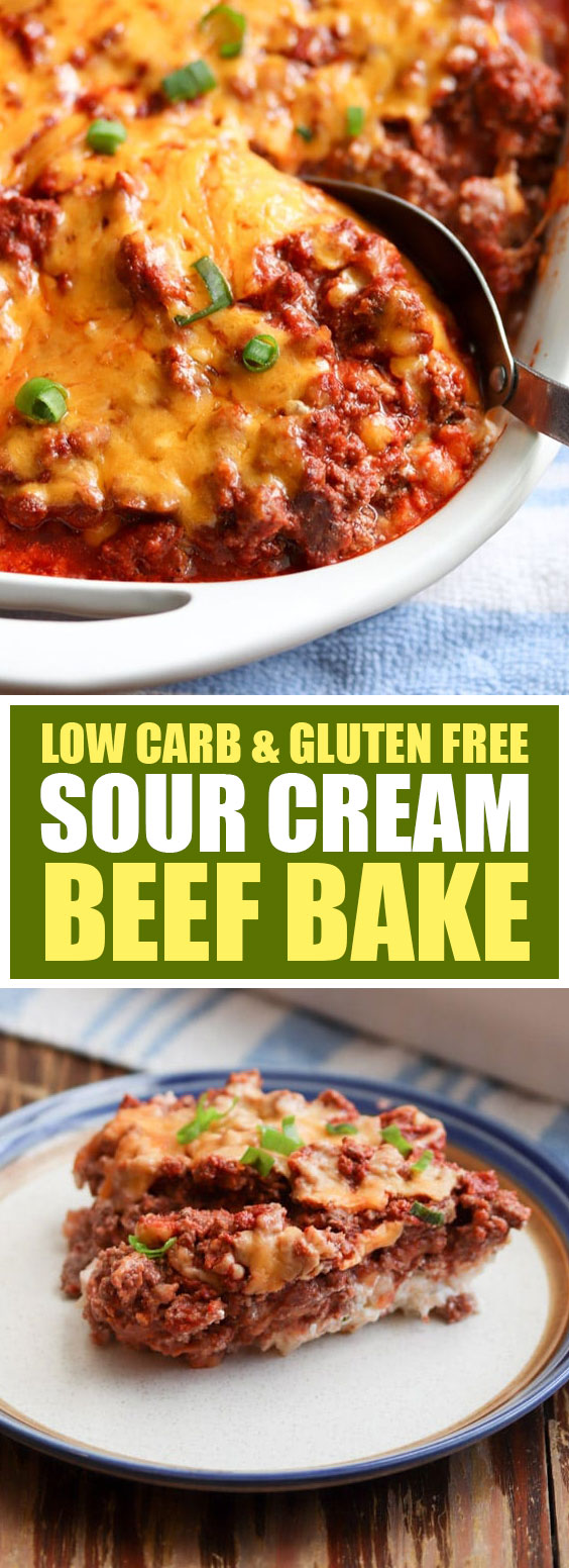 Low Carb & Gluten Free Sour Cream Beef Bake - 1000+ Best Recipes Ever