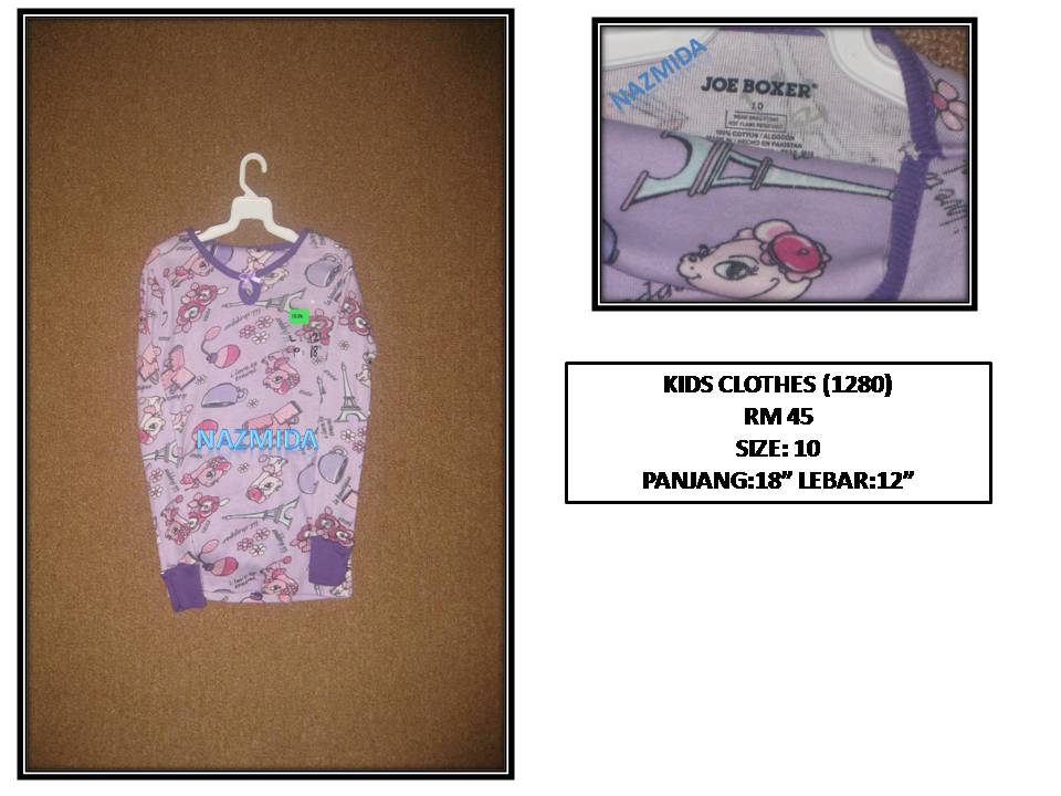 USA Branded Used And New..Apparel: BAJU TIDUR KANAK-KANAK .NEW.
