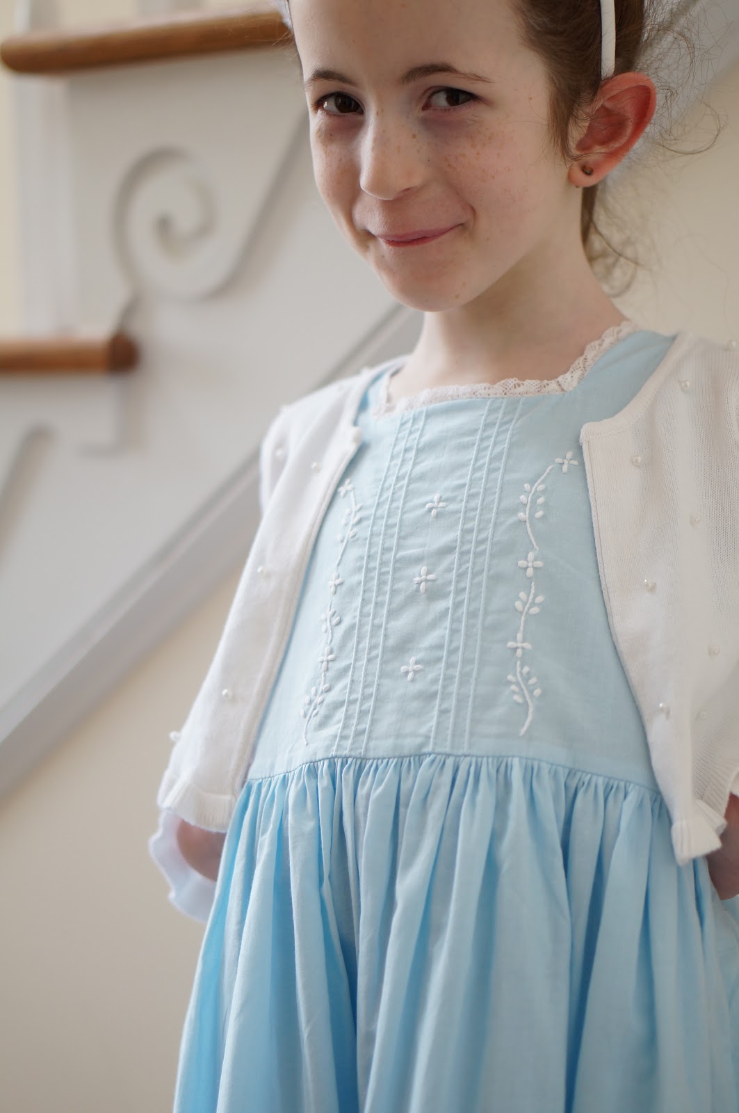 Popular North Carolina style blogger shares the Cape Cod dress from Strasburg Children. Read more here!