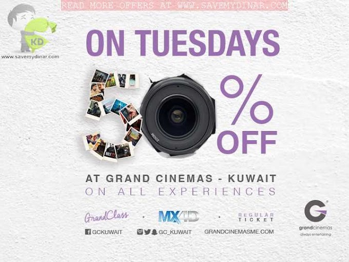 Grand Cinemas Kuwait - Enjoy 50% Discount On Tuesdays 