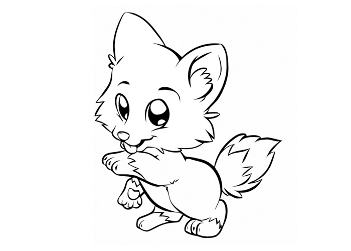 a coloring pages of a puppy - photo #17