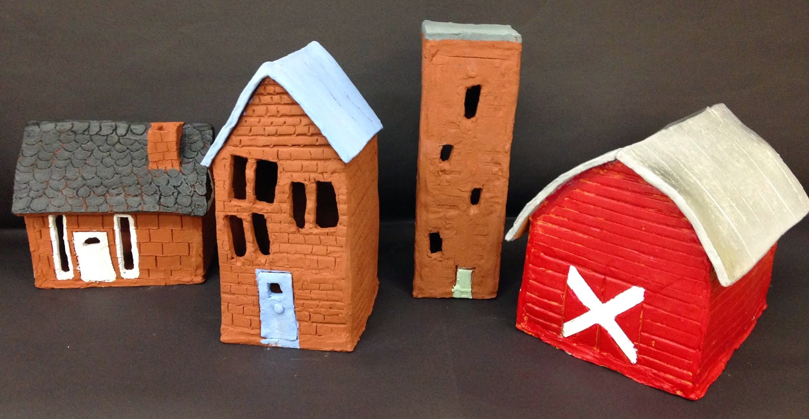 Kristen Applebee Painting Ceramic Houses