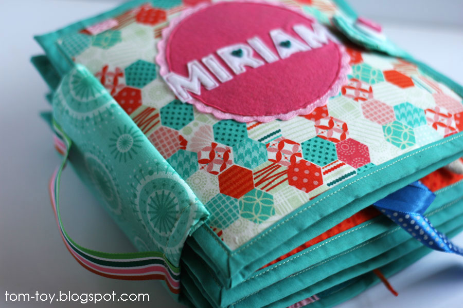 Fabric quiet busy book for a girl Miriam by TomToy