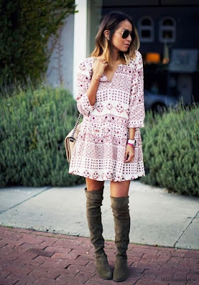Botas Altas con Vestido Botas Altas con Vestido