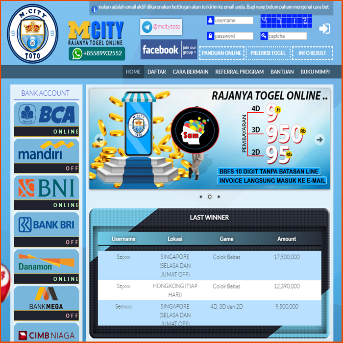 Bandar Togel Online MCITYTOTO