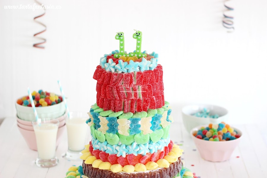 Cómo hacer una tarta de chuches