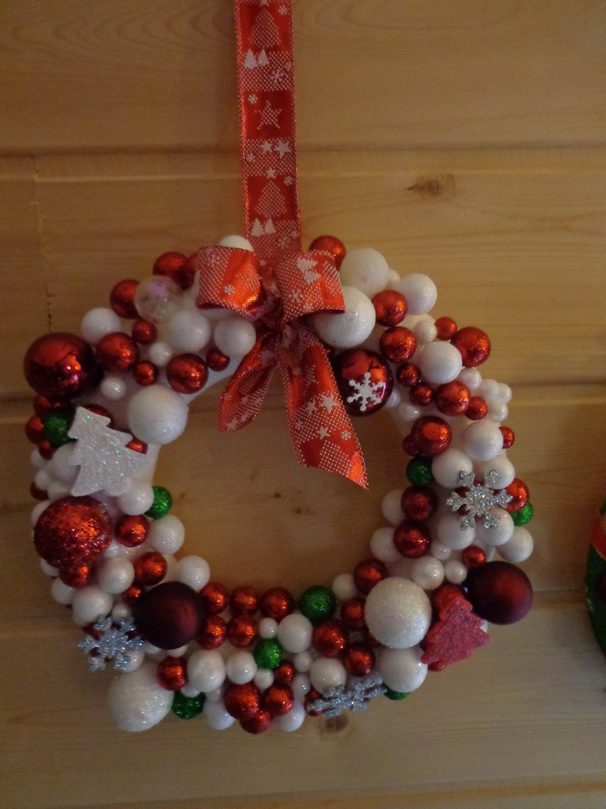 Atelier de Christelle couronne de noël sapin en pomme