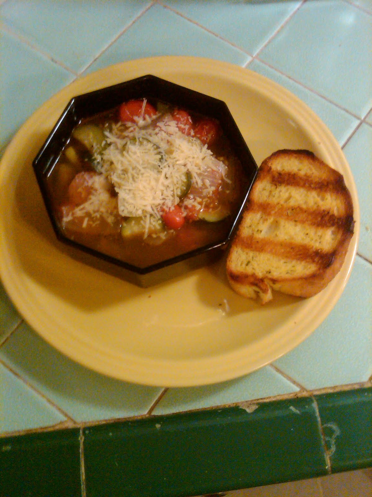 Adventures of this TwentySomething Kielbasa and Zucchini Stoup