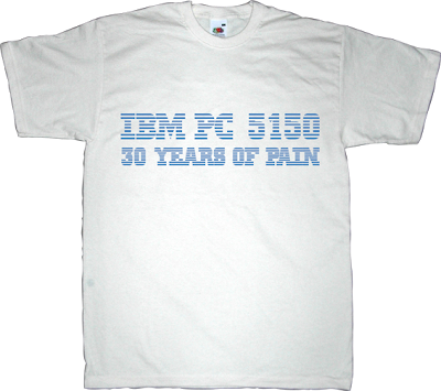 ibm anniversary obsolete t-shirt ephemeral-t-shirts end pc era