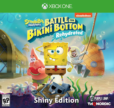 Spongebob Squarepants Battle For Bikini Bottom Rehydrated Game Cover Xbox One Shiny Edition