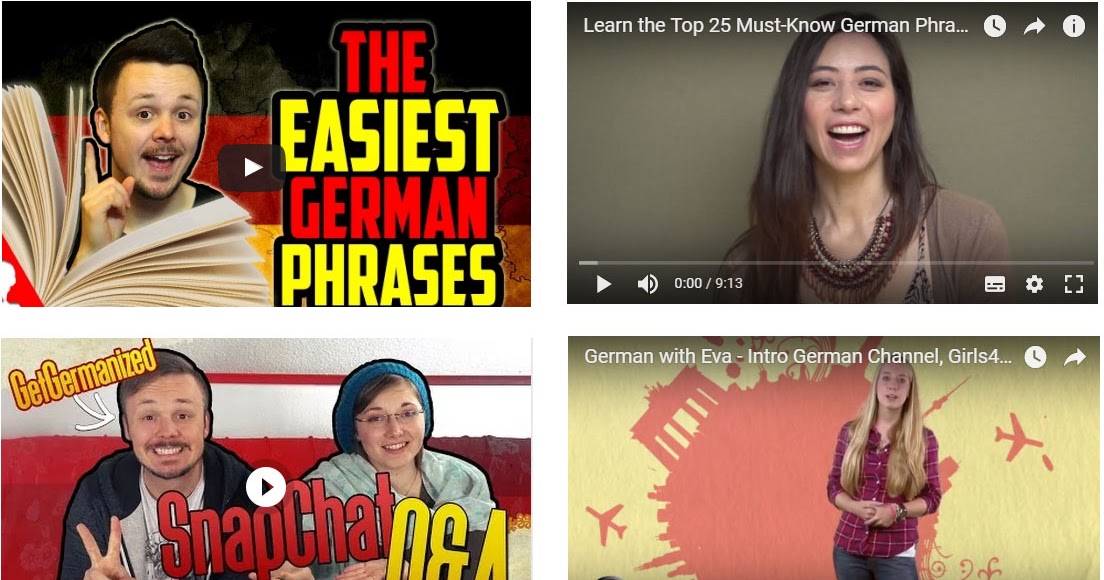 Top 10 of the best YouTube channels to learn German for free Góc Tiếng Đức Learn Deutsch