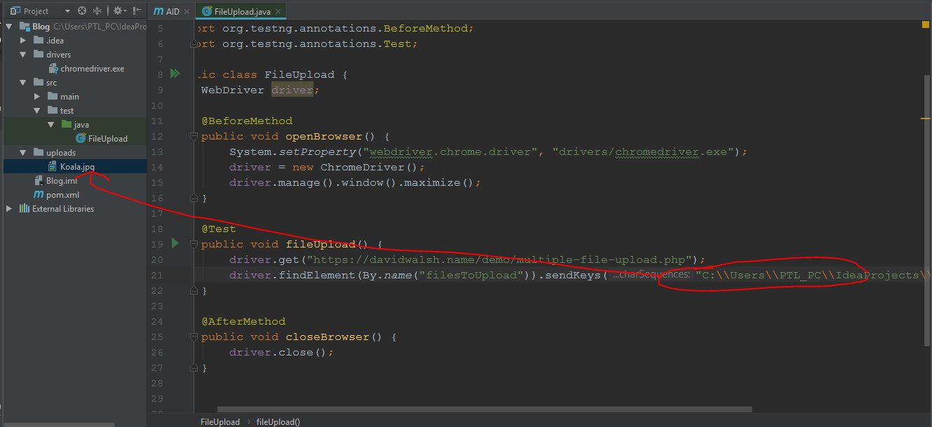 File Uploading Using Selenium ~ Automation සිංහලෙන්