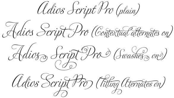 Adios Script Sample Font | Searching Typography