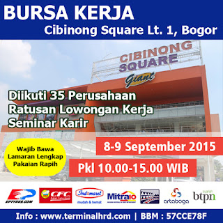 JOB FAIR 2015 - Cibinong Square Bogor