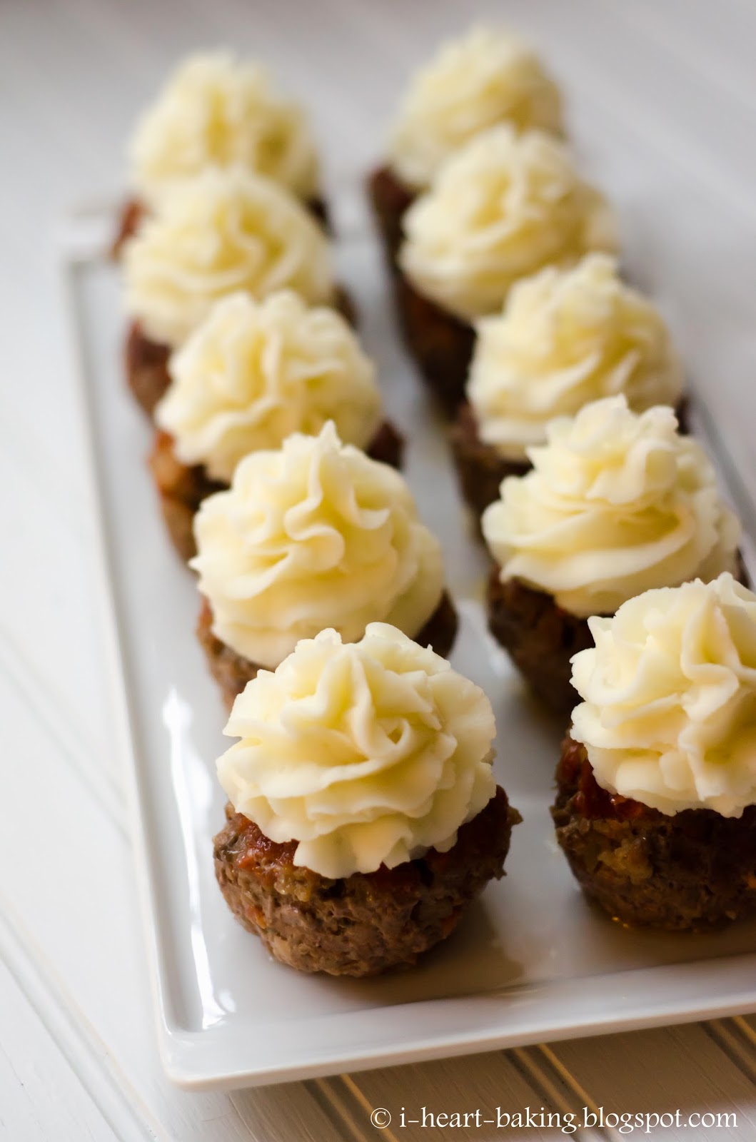 i heart baking! meatloaf cupcakes with mashed potato frosting
