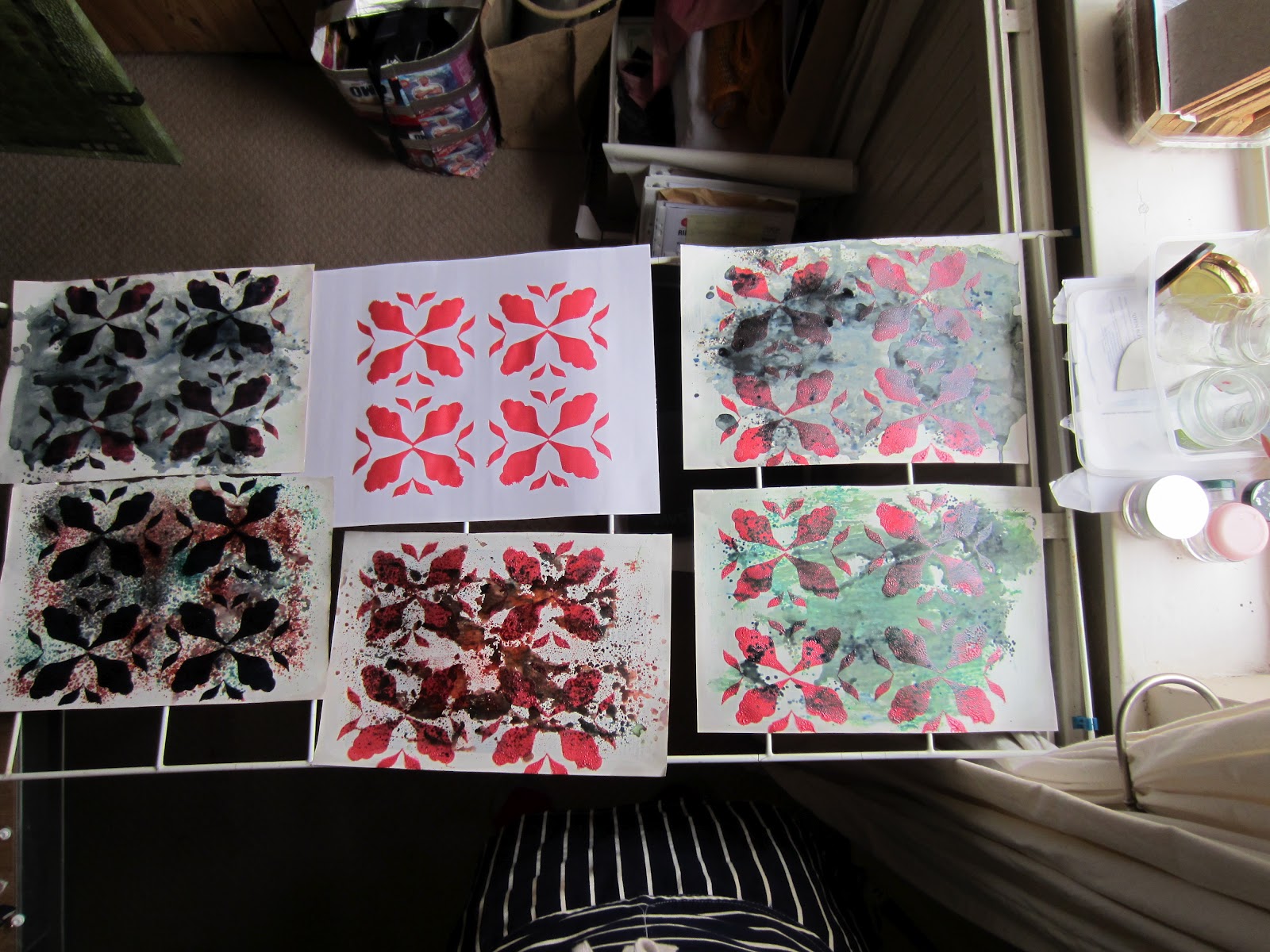 Screen printing with paper templates | Living to work - Working to live