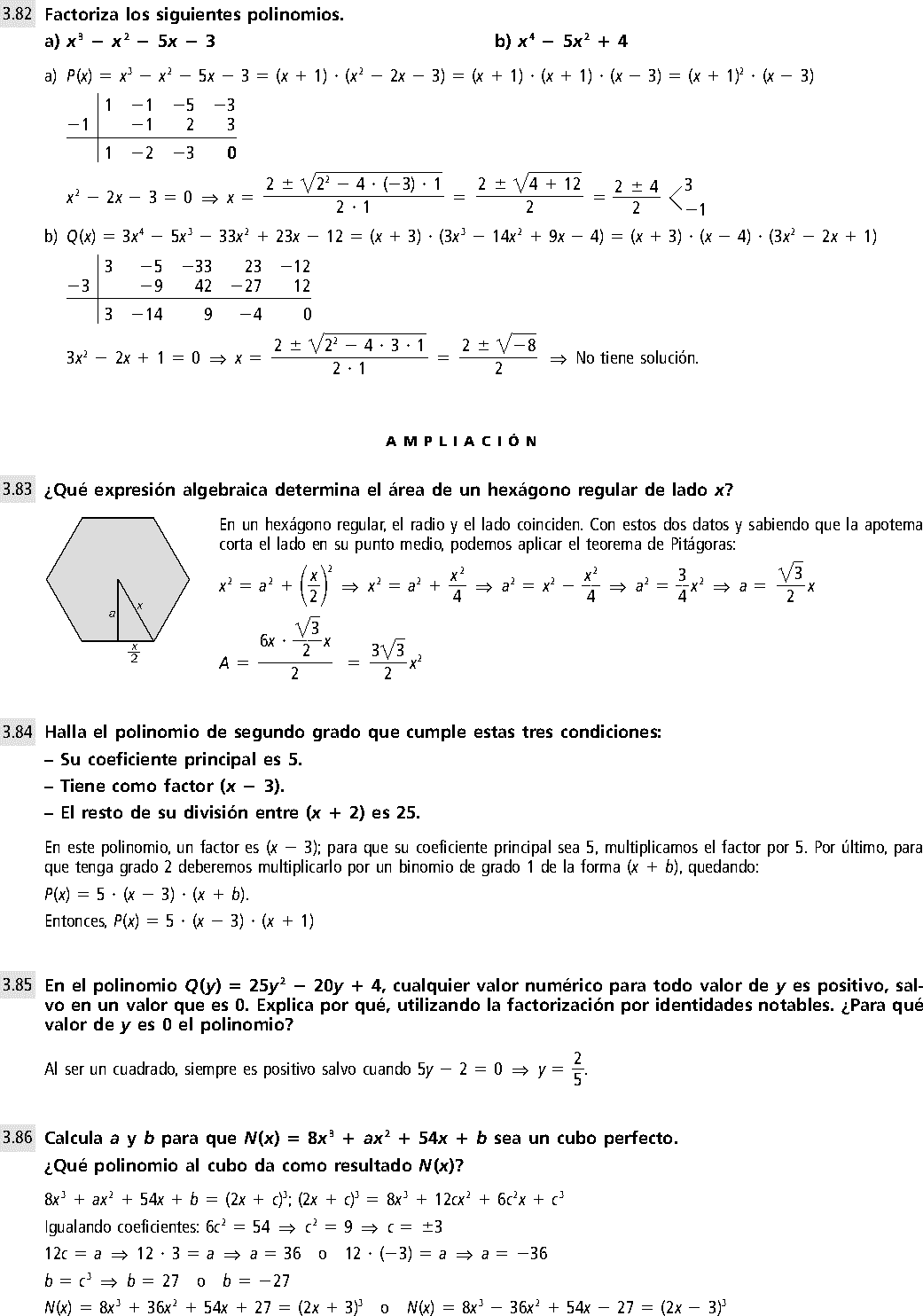 POLINOMIOS EJERCICIOS RESUELTOS DE SECUNDARIAMATEMATICA 4 ESO PDF