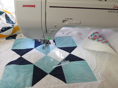 free motion quilting with rulers on a domestic or home machine diamonds in stars