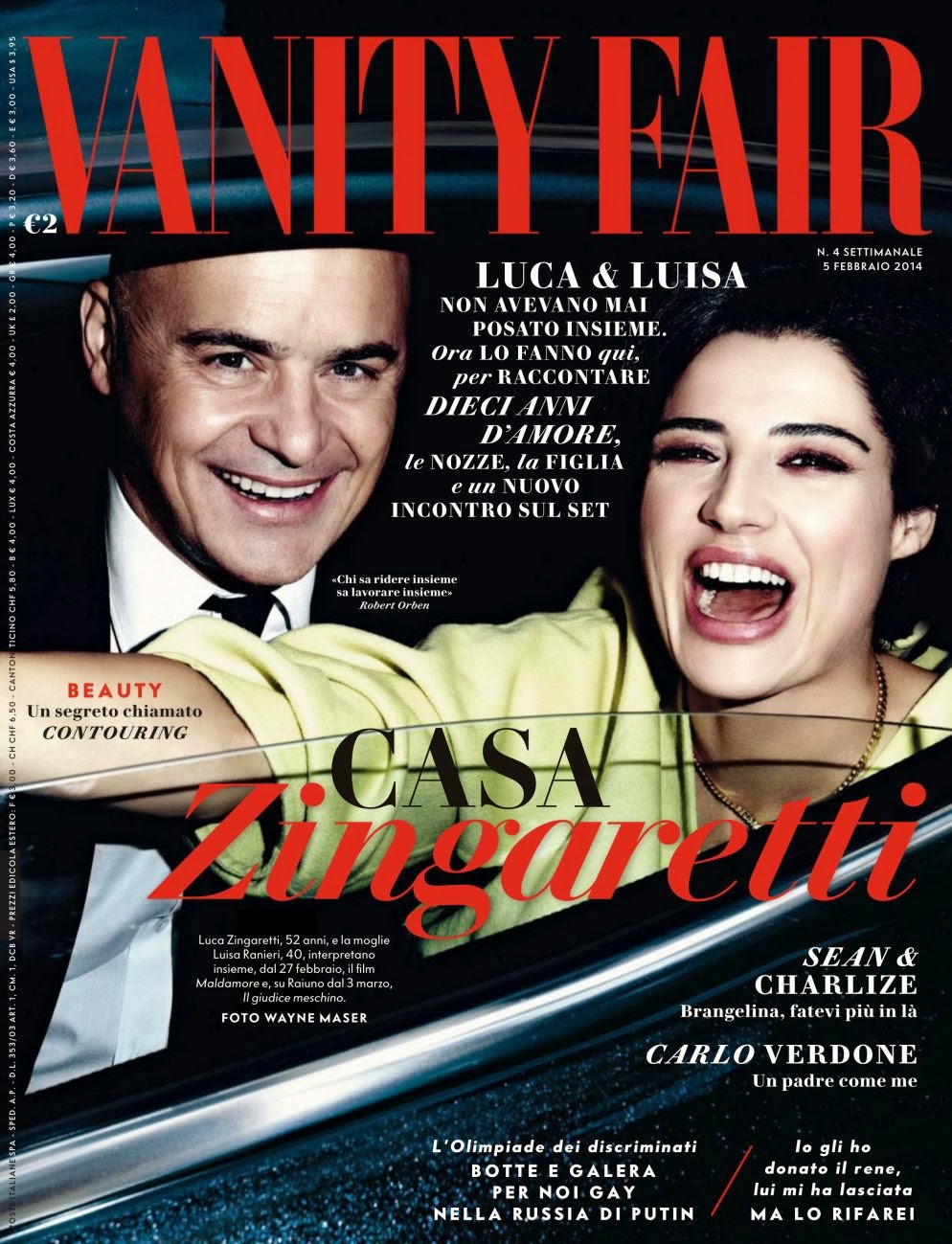 Luisa Ranieri HQ Pictures Vanity Fair Italy Magzine Photoshoot February 2014 - Magazine ...