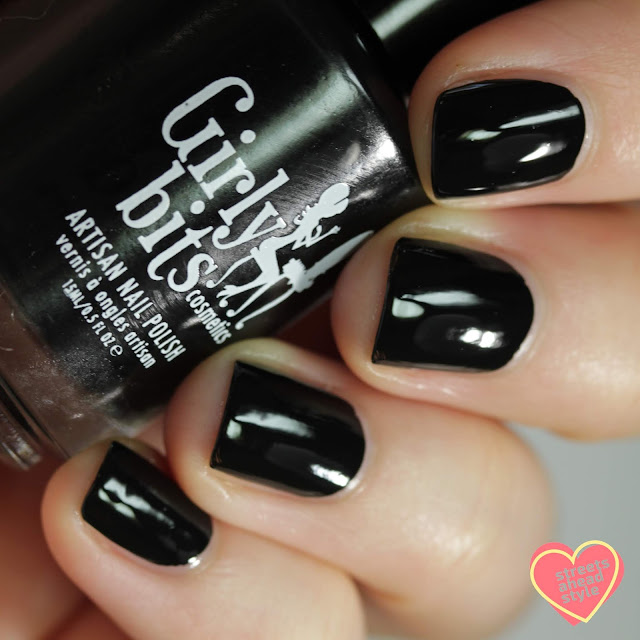 Girly Bits it's definitely you one coat black creme swatch by Streets Ahead Style