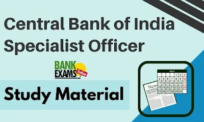 Central Bank of India Specialist Officer