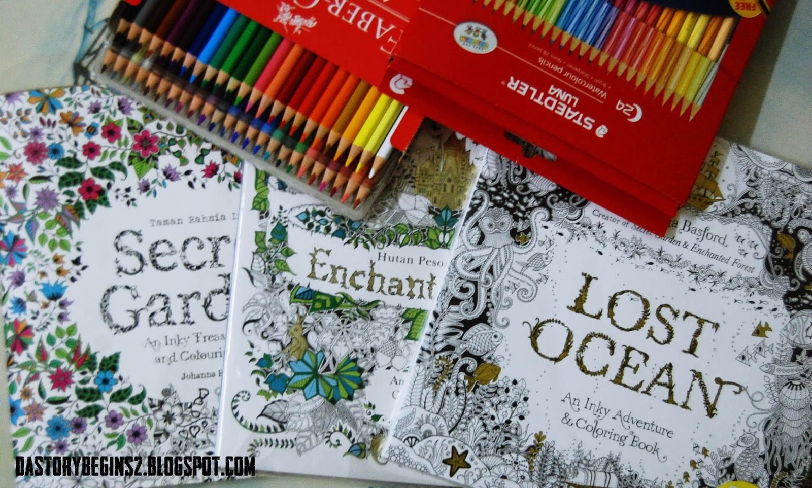 BUKU : Johanna Basford colouring book series - DaStoryBegins
