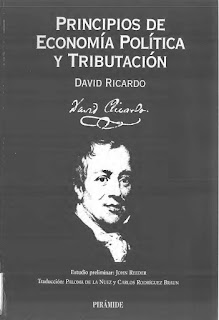 "Principios de Economía Política y Tributación" de David Ricardo.