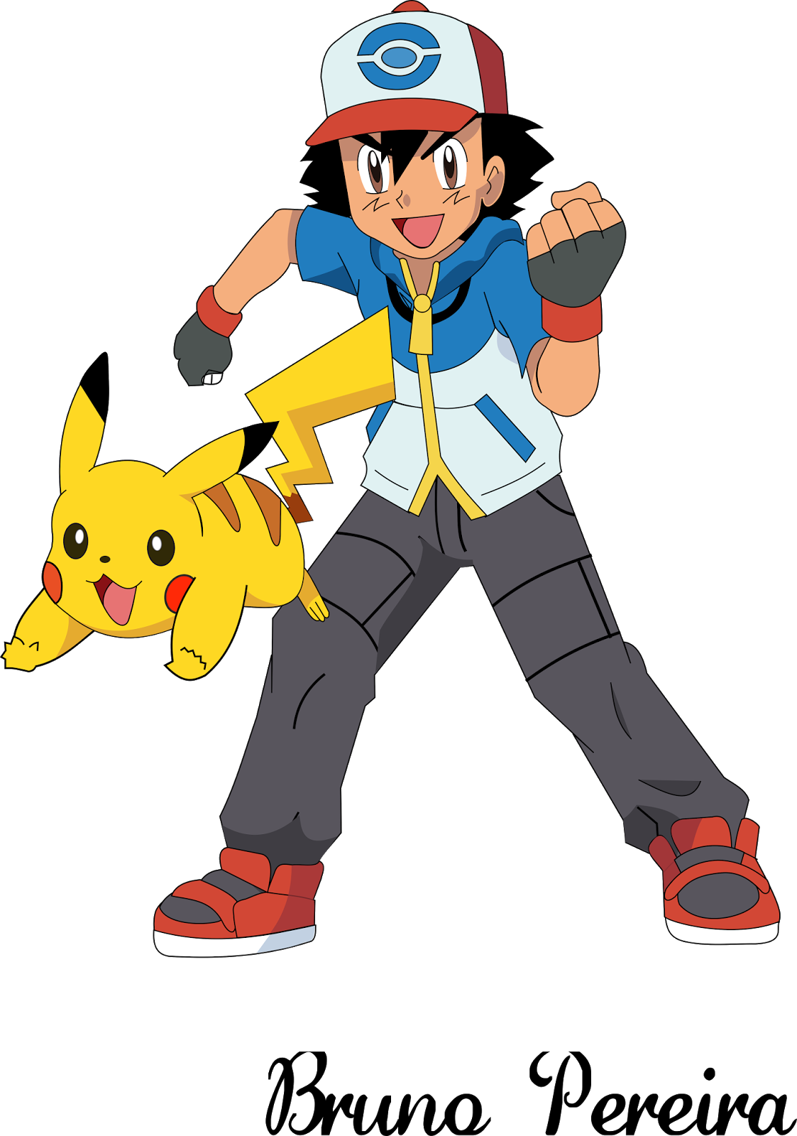 Como desenhar o Ash - Pokemon 