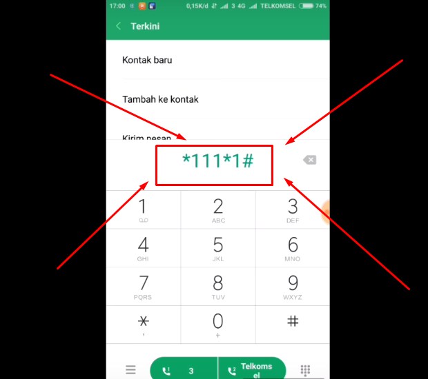 Cara Cek Nomor Tri Pakai Kode *111*1# Terbaru 2019 Cara Cek Nomor Tri Pakai Kode *111*1# Terbaru 2019