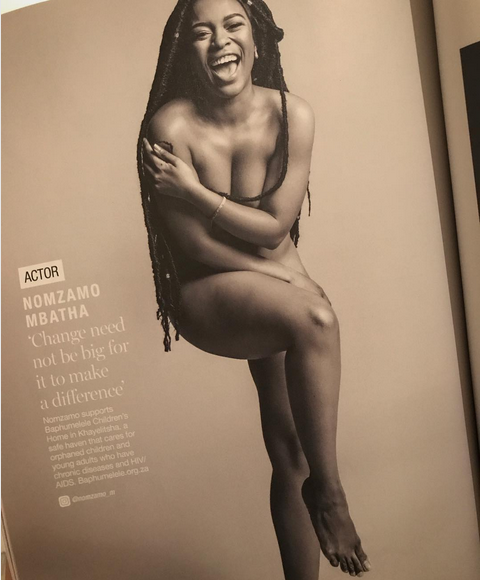 Topless nomzamo mbatha Actress Nomzamo