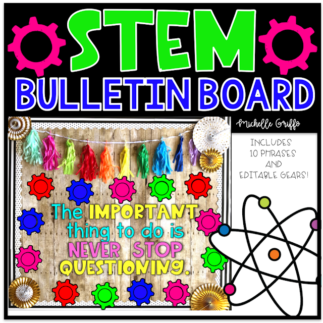 STEM Bulletin Board Apples and ABC's